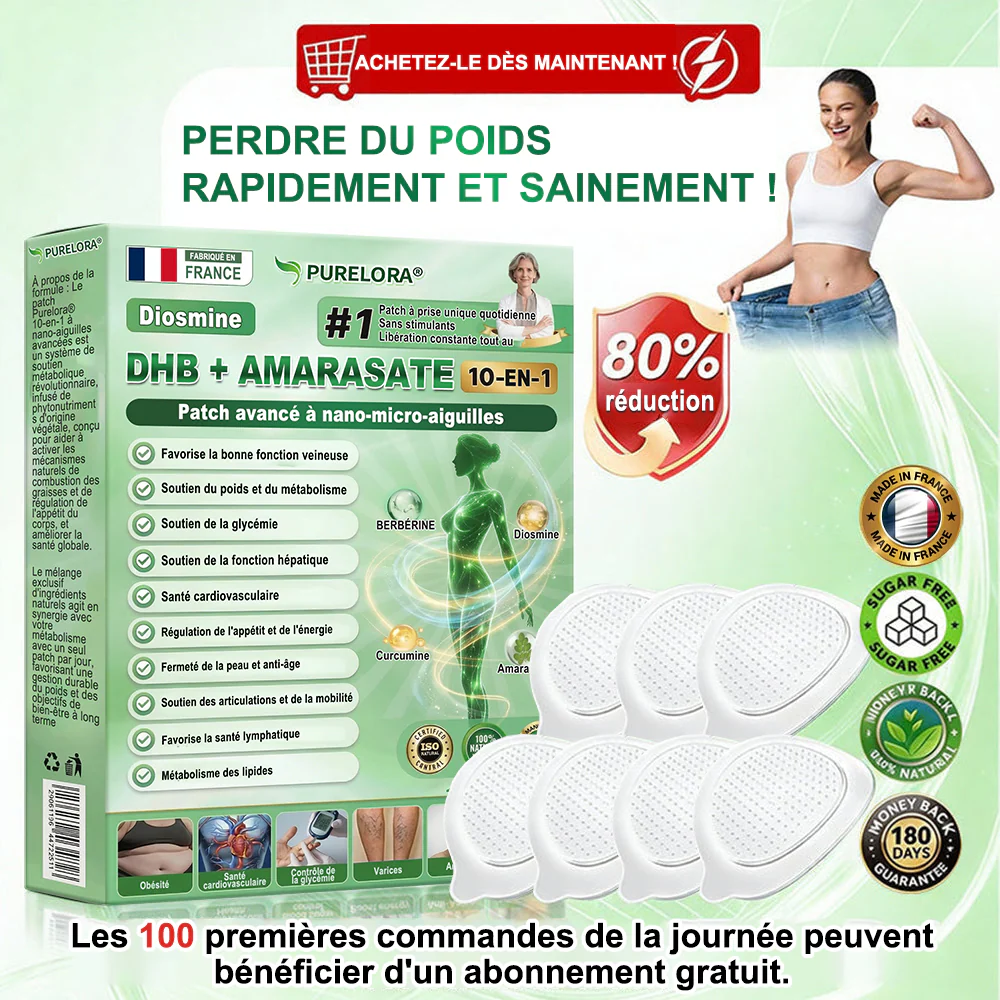 𝐏𝐮𝐫𝐞𝐥𝐨𝐫𝐚® 𝐌𝐞𝐭𝐚𝐛𝐨𝐥𝐢𝐜 𝐌𝐚𝐭𝐫𝐢𝐱™ – 𝐏𝐚𝐭𝐜𝐡 𝐍𝐚𝐧𝐨 à 𝐌𝐢𝐜𝐫𝐨𝐧𝐞𝐞𝐝𝐥𝐞𝐬 𝟏𝟎-𝐞𝐧-𝟏 𝐃𝐇𝐁 + 𝐀𝐦𝐚𝐫𝐚𝐬𝐚𝐭𝐞 💧𝐔𝐧𝐞 𝐬𝐞𝐮𝐥𝐞 𝐚𝐩𝐩𝐥𝐢𝐜𝐚𝐭𝐢𝐨𝐧 𝐩𝐚𝐫 𝐣𝐨𝐮𝐫 ✅𝐂𝐨𝐧𝐯𝐢𝐞𝐧𝐭 𝐚𝐮𝐱 𝐜𝐚𝐬 𝐝’𝐨𝐛é𝐬𝐢𝐭é, 𝐝𝐞 𝐫𝐞𝐥â𝐜𝐡𝐞𝐦𝐞𝐧𝐭 𝐜𝐮𝐭𝐚𝐧é, 𝐝𝐞 𝐝𝐢𝐚𝐛è𝐭𝐞, 𝐝𝐞 𝐯𝐚𝐫𝐢𝐜𝐞𝐬, 𝐝𝐞 𝐥𝐲𝐦𝐩𝐡œ𝐝è𝐦𝐞, 𝐝𝐞 𝐭𝐫𝐨𝐮𝐛𝐥𝐞𝐬 𝐝𝐮 𝐬𝐨𝐦𝐦𝐞𝐢𝐥 𝐞𝐭 𝐝𝐞 𝐝𝐨𝐮𝐥𝐞𝐮𝐫𝐬 𝐚𝐫𝐭𝐢𝐜𝐮𝐥𝐚𝐢𝐫𝐞𝐬 - Image 2