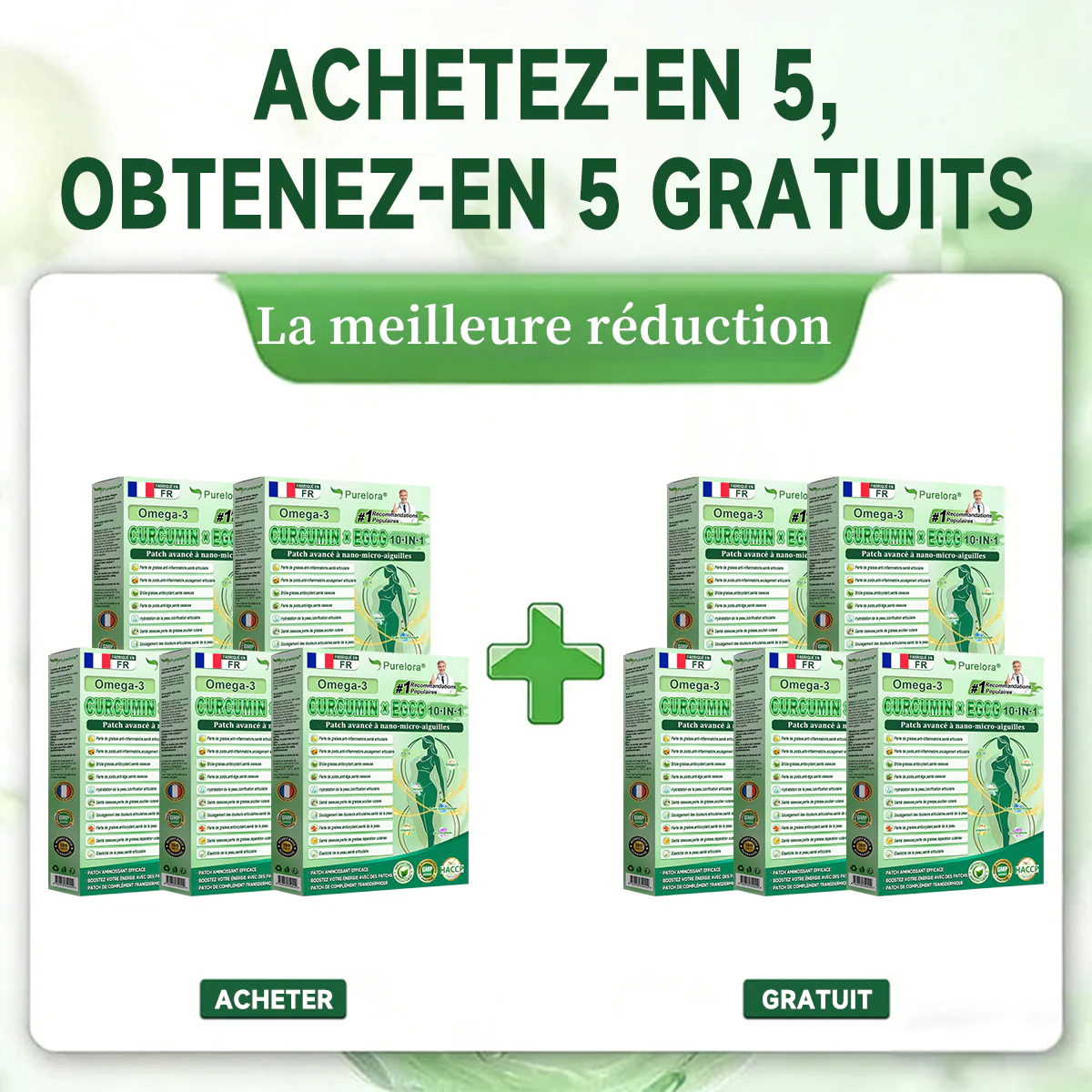 🔥 Nouveauté | Patch nano-micro-aiguilles Purelora® à la berbérine, au vinaigre de cidre de pomme et à l’EGCG 10-en-1 : brûle les graisses tenaces • lisse les rides • favorise le confort articulaire. Chaque patch agit — résultats visibles dès 7 jours. - Image 13