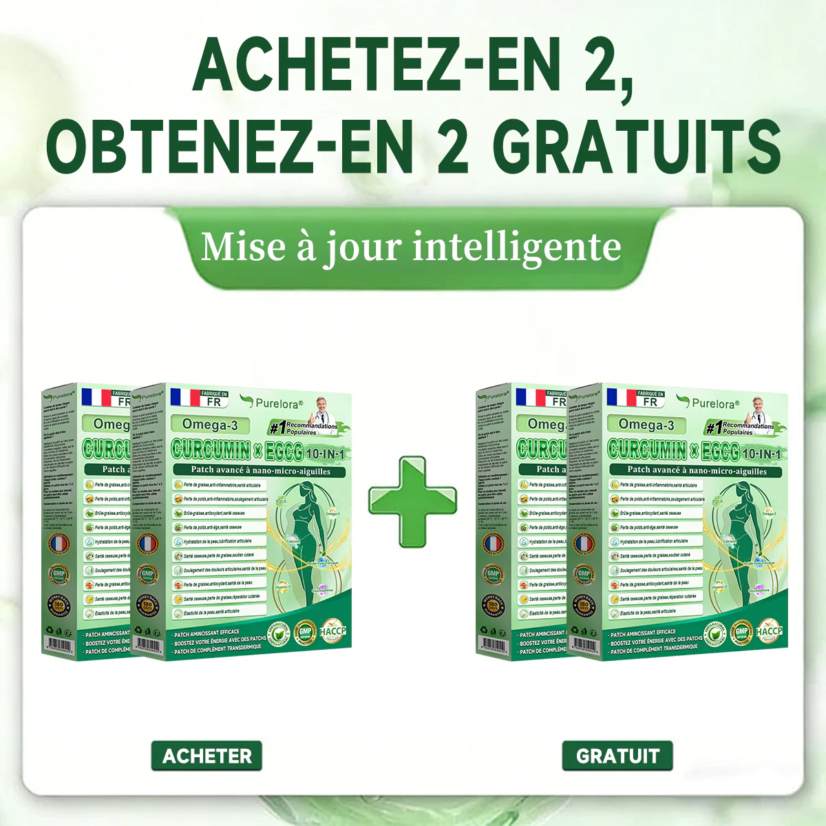 🔥 Nouveauté | Patch nano-micro-aiguilles Purelora® à la berbérine, au vinaigre de cidre de pomme et à l’EGCG 10-en-1 : brûle les graisses tenaces • lisse les rides • favorise le confort articulaire. Chaque patch agit — résultats visibles dès 7 jours. - Image 19