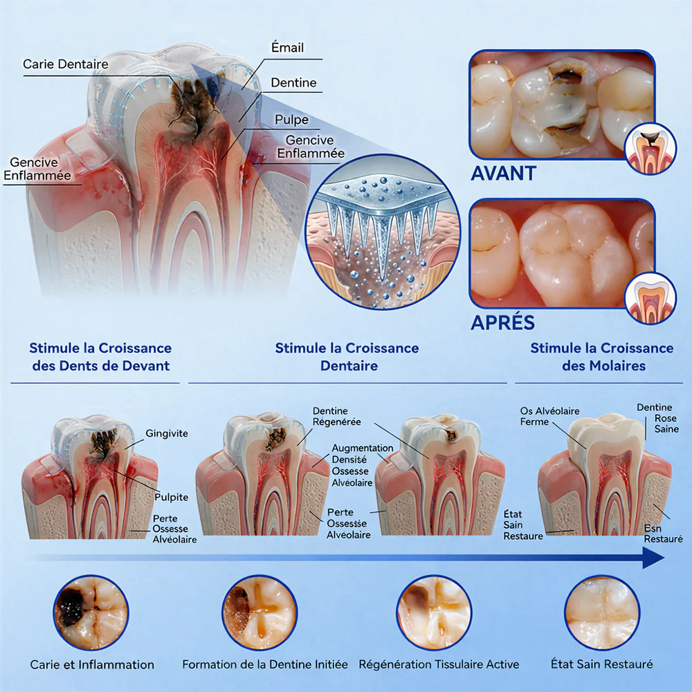 🏥 Pharmacie en ligne | purelora® 😁 Bandes orales à dissolution rapide Tidéglusib pour la réparation des dents et des gencives 🦷 - Image 6